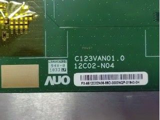 จอแสดงผล TFT สำหรับยานยนต์ขนาด 12.3 นิ้ว C123VAN01.0 RSDS (1 ช่องสัญญาณ) FPC ปกติเป็นสีดำ