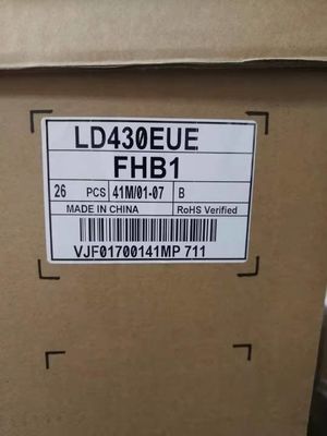 450cd/M2 RGB FHD 51PPI จอ LCD สี่เหลี่ยม 43&quot; 1920×1080 LD430EUE-FHB1